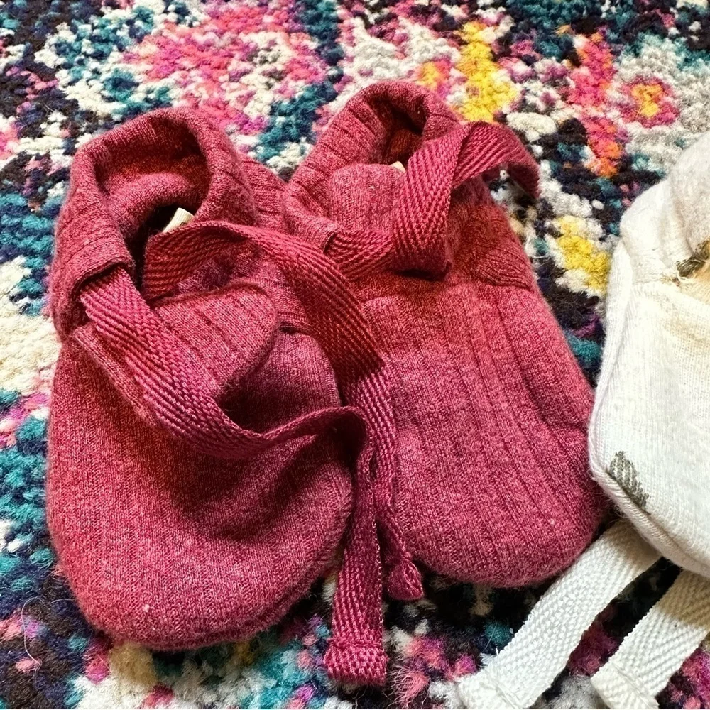 Kate Quinn Booties Ribbed and Christmas Pointelle